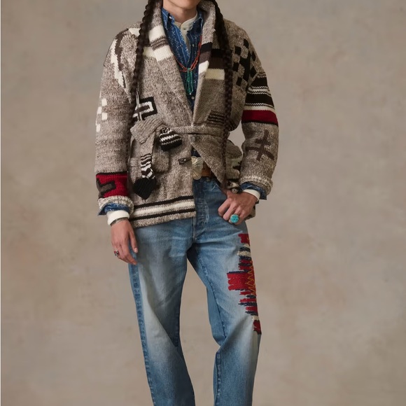 Naiomi Glasses x PRL Polo Ralph Lauren Wool Sweater Cardigan NWT S/M - Picture 13 of 14